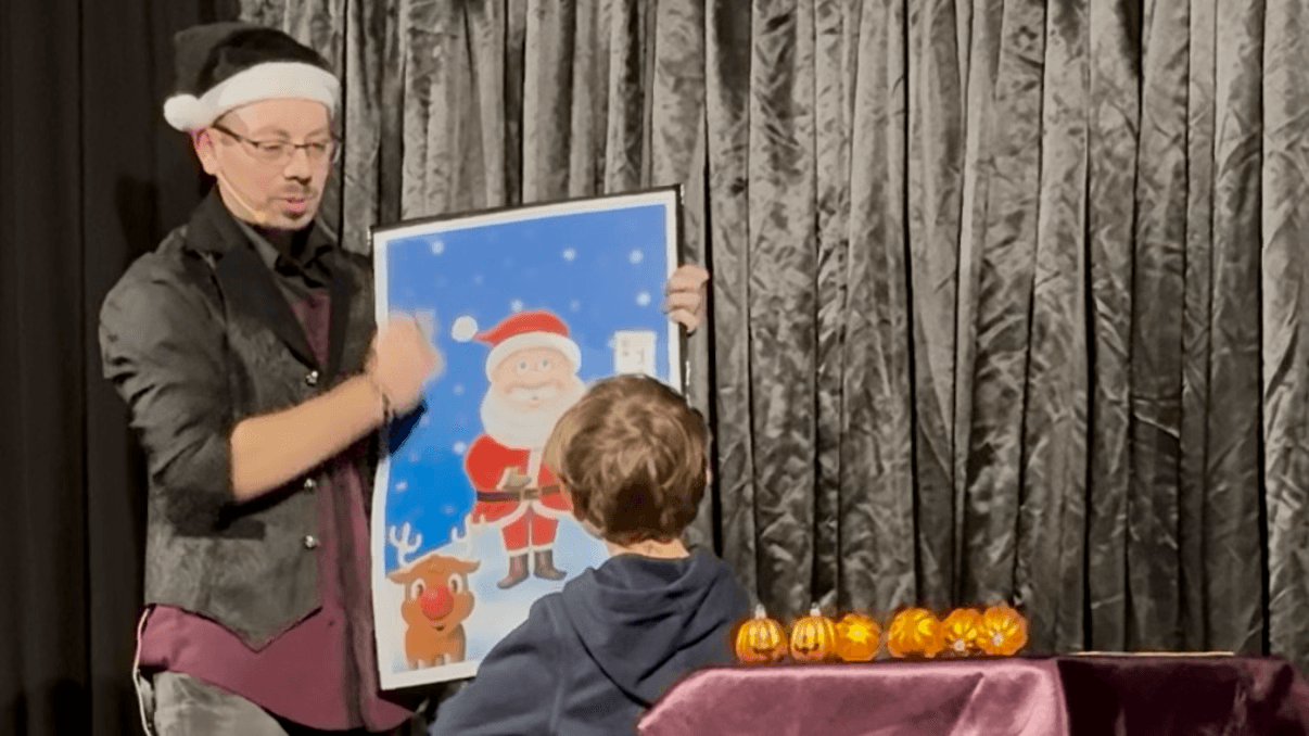 Magicien, arbre de Noël